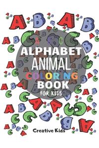 ABC Alphabet Animal Coloring Book For Kids
