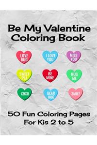 Be My Valentine Coloring Book