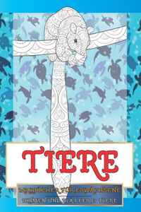 Malbücher für Erwachsene - Blumen und Blätter & Tiere - Tiere