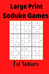 Large Print Soduko Game For Seniors