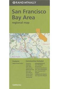 Folded Map San Fran Bay CA Regional