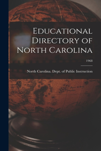 Educational Directory of North Carolina; 1968