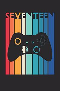 Gaming Notebook for 17 Year Old Boys and Girls - Vintage Gaming Journal - 17th Birthday Gift for Gamer Diary