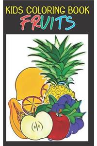 Kids Coloring Book Fruits