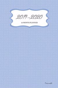 2019 - 2020 18 Month Planner; Periwinkle
