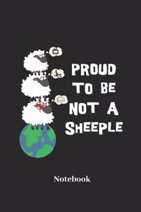 Proud to Be Not a Sheeple Notebook
