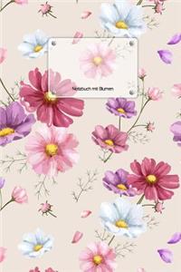 Notizbuch mit Blumen