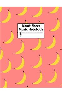 Blank Sheet Music Notebook