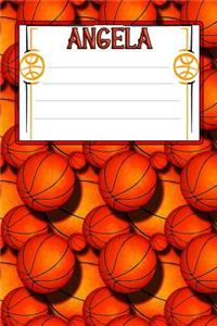 Basketball Life Angela: College Ruled Composition Book