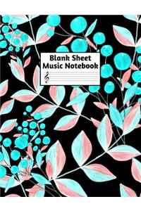 Blank Sheet Music Notebook