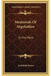 Memorials of Argyleshire