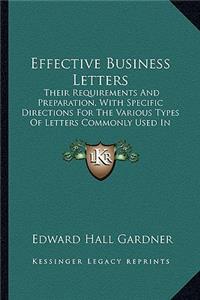 Effective Business Letters