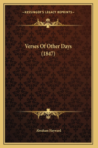 Verses Of Other Days (1847)