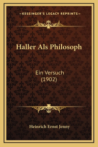 Haller Als Philosoph