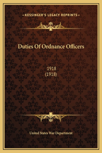 Duties Of Ordnance Officers