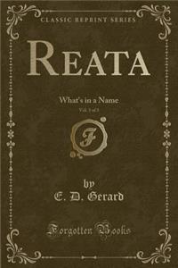Reata, Vol. 3 of 3