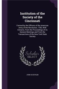 Institution of the Society of the Cincinnati