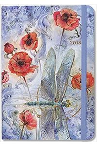 Indigo Dragonfly 2018 Weekly Planner Calendar