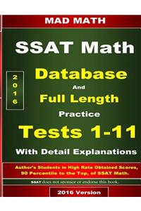SSAT Database and 11 Tests