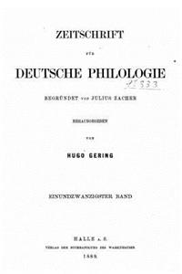 Zeitschrift Für Deutsche Philologie