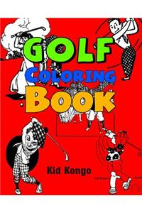 Golf Coloring Book