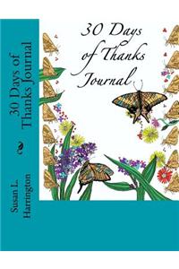 30 Days of Thanks Journal