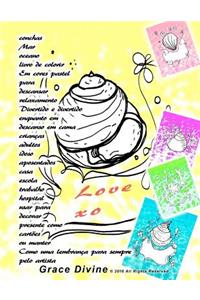 conchas Mar oceano livro de colorir Em cores pastel para descansar relaxamento Divertido e divertido enquanto em descanso em cama crianças adultos idoso aposentados casa escola trabalho hospital