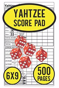Yahtzee Score Pad