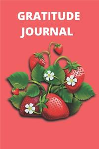 funny strawberry gratitude journal