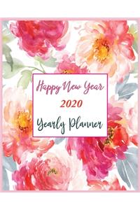 Happy New Year 2020 Yearly Planner