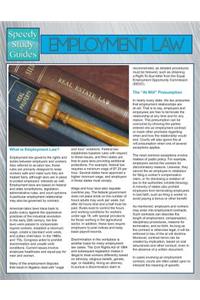 Employment Law (Speedy Study Guides)