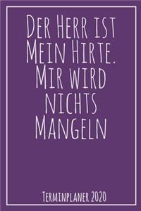 Der Herr ist mein Hirte - Terminplaner 2020