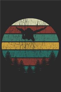 Skydiver Notebook for Skydivers skydiving journal Vintage Design gift for Skydive Parachuting enthusiast