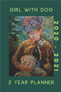 Girl With Dog 2020-2021 2 Year Planner