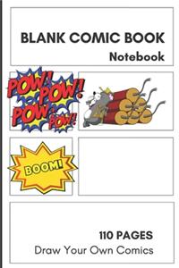 Blank Comic Book. Draw Your Own Comics