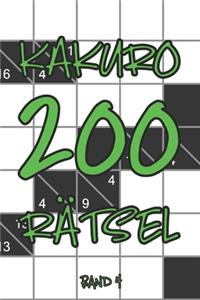 Kakuro 200 Rätsel Band 4