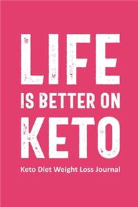 Life is Better on Keto Keto Diet Weight Loss Journal