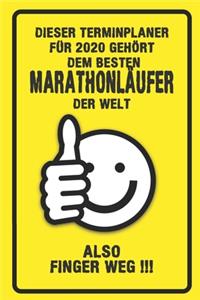 Dieser Terminplaner für 2020 gehört dem besten Marathonläufer der Welt - also Finger Weg !!!