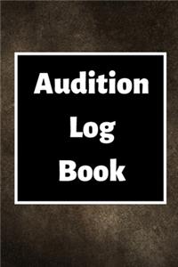 Audition Log Book