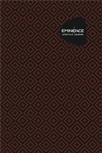 Eminence Lifestyle Journal, Creative, Write-in Notebook, Dotted Lines, Wide Ruled, Medium Size 6 x 9 Inch (Coffee)