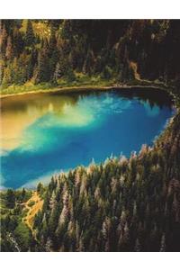 Landscape Notebook Large Size 8.5 x 11 Ruled 150 Pages