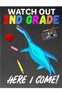 Watch Out 2nd Grade: K - 3 Primary Composition 7.44 X 9.69 Notebook Handwriting Ruled Practice Paper: Kindergarten to Early Childhood Exercise Book - Half Blank Half Lined with Picture Space
