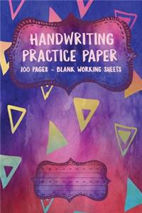 Handwriting Practice Paper