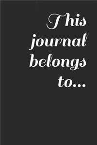 This Journal Belongs To...
