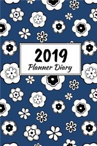 2019 Planner Diary: Dark Blue Cover