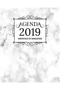 Agenda 2019 Mensuel Et Semainier