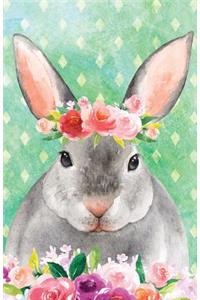 Bullet Journal for Animal Lovers Rabbit in Flowers