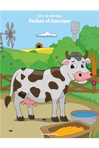 Livre de coloriage Vaches et taureaux 2