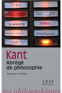 Emmanuel Kant: Abrege de Philosophie