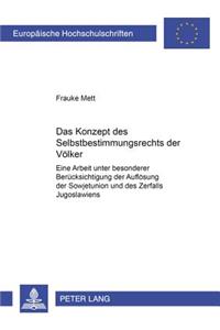Das Konzept des Selbstbestimmungsrechts der Voelker